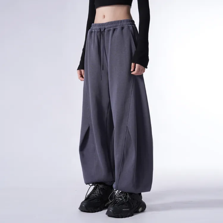 LILMAX美式重磅立体解构卫裤男女2025新款廓形分割宽松直筒休闲裤