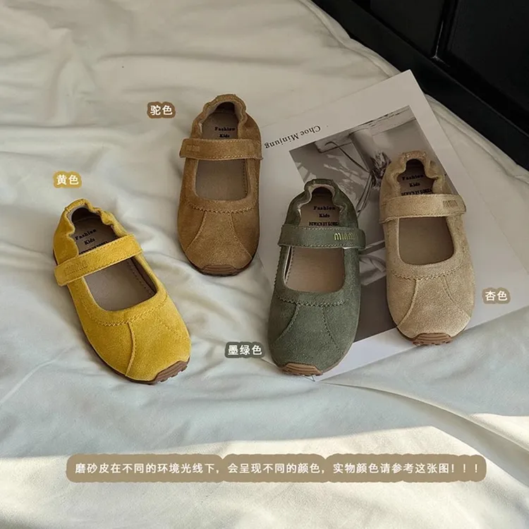 韩版女童玛丽珍公主鞋2025春季新款浅口单鞋儿童复古软底百搭皮鞋
