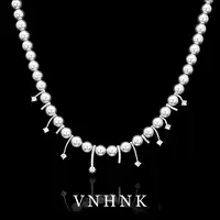 铜合金仿珍珠项链 美可儿   YS774  灰色（52CM 6mm) 气质百搭项链