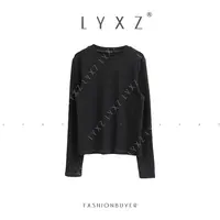 LYXZ x 大小与【岁月温良】冬季新款内磨毛圆领长袖百搭T恤81954