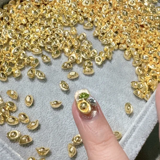 元宝有钱花美甲创意小饰品一包20颗