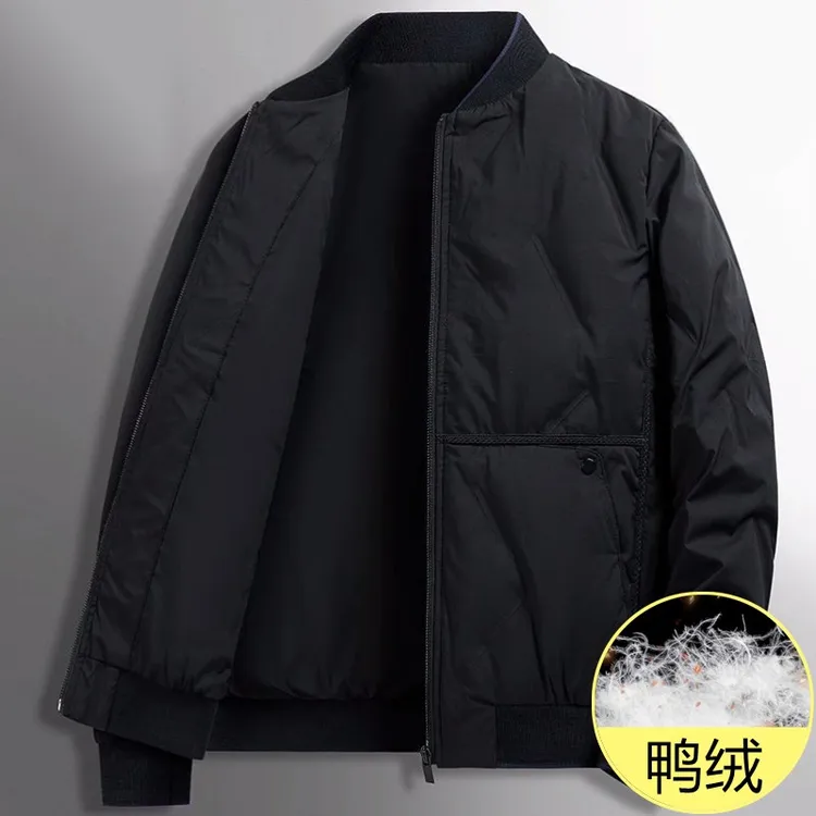 2025新款羽绒服男冬季加厚保暖短款立领宽松冬天冬装休闲鸭绒外套