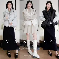 YANG GZ【暖意绒绒】时尚挎包立领羽绒马甲两件套女 GZ667#2502