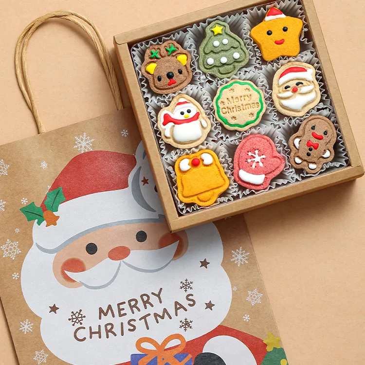 圣诞节饼干糖霜曲奇礼盒儿童糖果零食大礼包裱花姜饼人送女友礼物