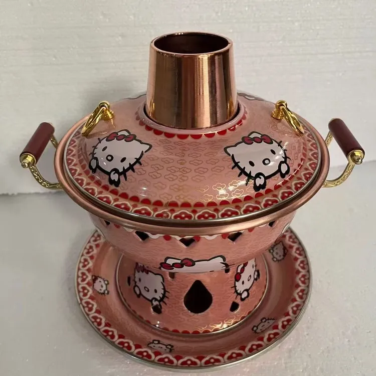 网红爆款HelloKitty铜火锅