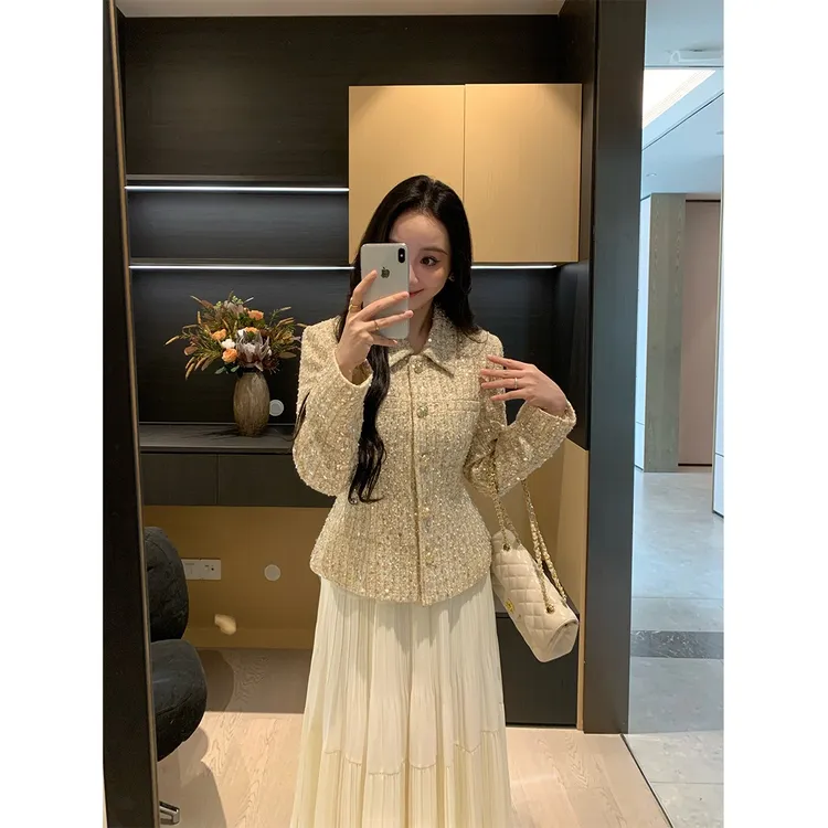 XINYI【璀璨香风】秋冬小香外套+半裙女X625T16861/X625G01768-1