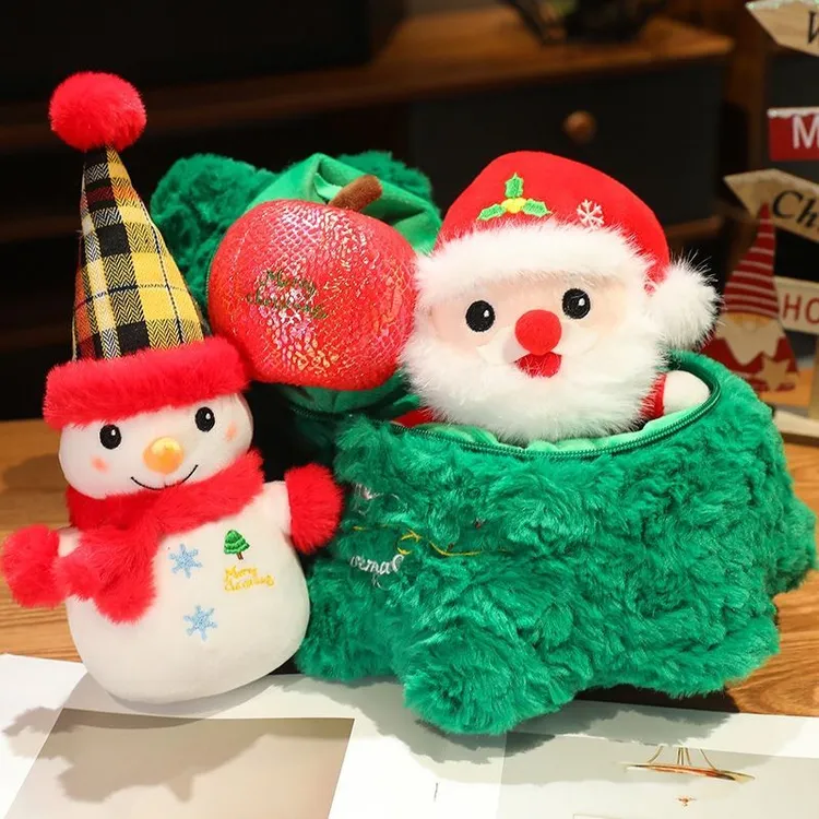 【小宝严选】圣诞老人公仔圣诞鹿圣诞树玩偶布娃娃毛绒圣诞玩具