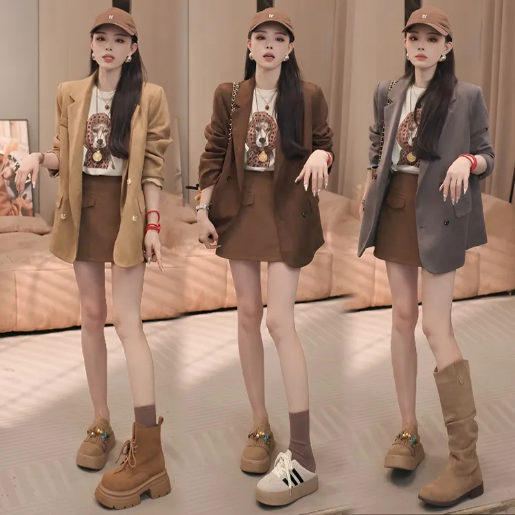 2025春秋新款韩版宽松显瘦西装外套女休闲时尚气质西服上衣小个子