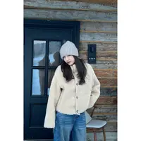 两面穿立领颗粒羊毛外套216887