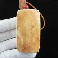 P4010天然猛犸牙金皮 肥皂无事牌31x24.5×55mm支持鉴定 假一罚四