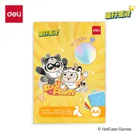 得力DZ801-4蛋仔派对手工折纸 A4_10色30张(混)(袋）