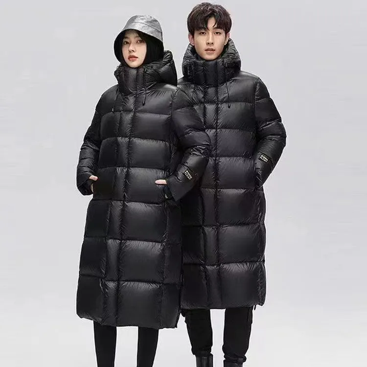 【羽绒服+现货+运费险】1【长款】男女同款经典百搭时尚羽绒服