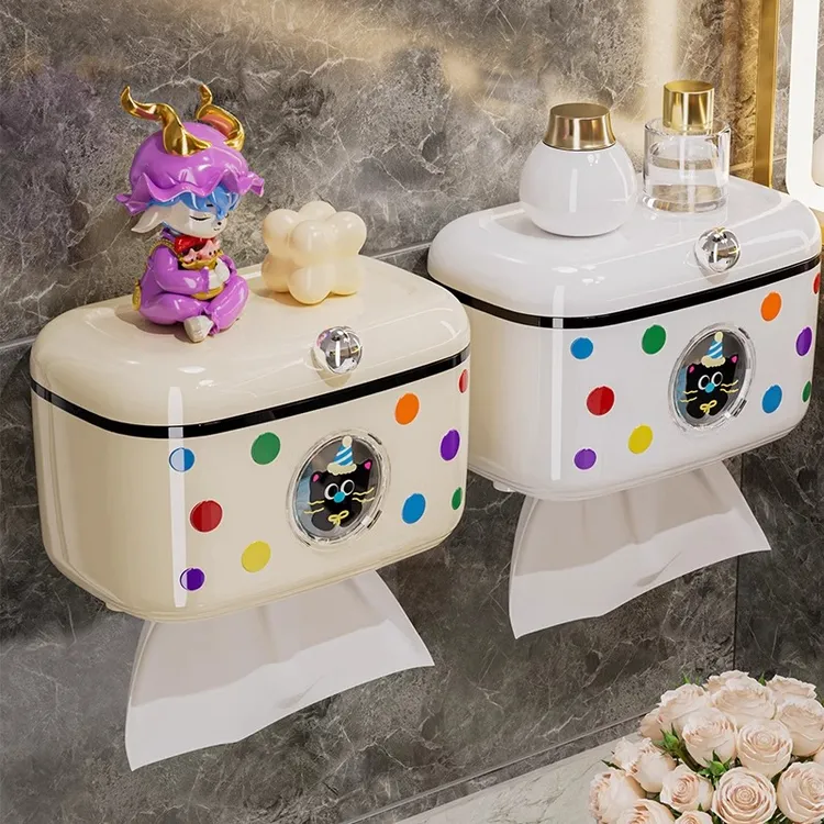 卫生间纸巾盒免打孔防水抽纸卷纸置物架浴室厕所壁挂卫生纸厕纸盒