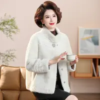 佐丹利保罗冬季女新款欧货时尚环保大衣外套-415