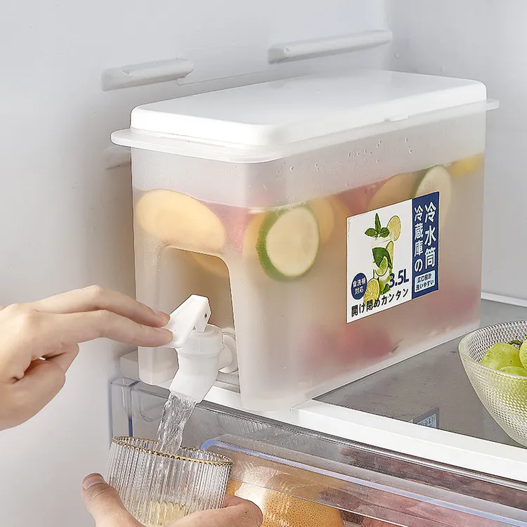 【新疆包邮】冷水壶冰箱水箱带水龙头凉水桶水冷饮料桶网红果茶