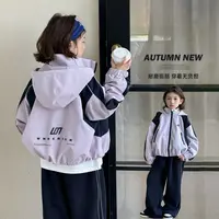 女童外套春秋款2025新款洋气儿童装秋装上衣时髦连帽冲锋衣Q13918