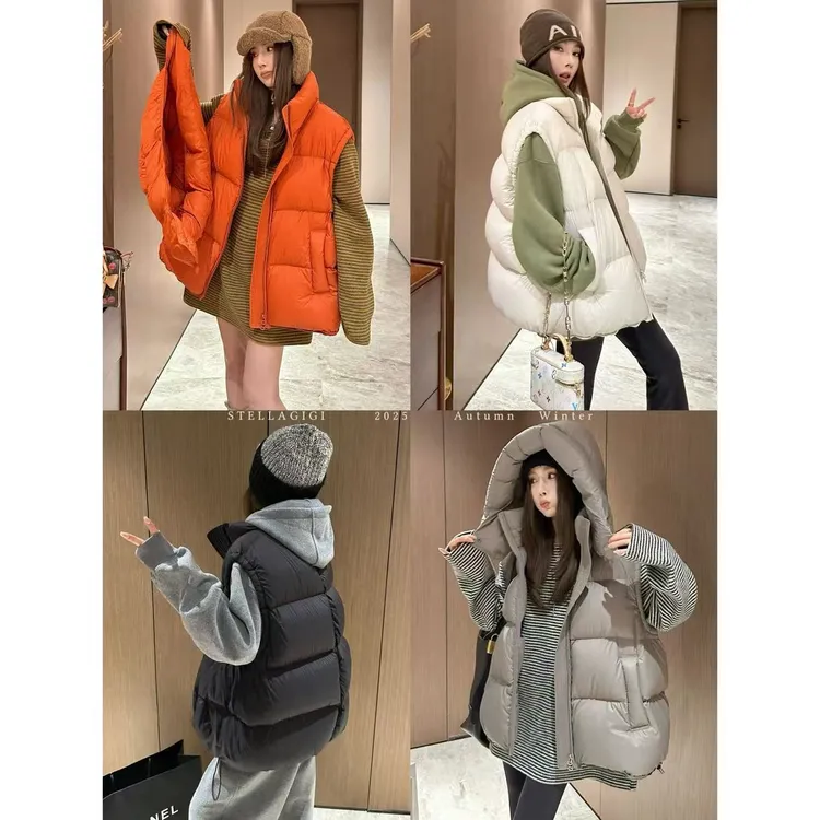 SG / 杨依姗 AW泡芙感面包服 可拆卸连帽羽绒马甲MJ-20252297