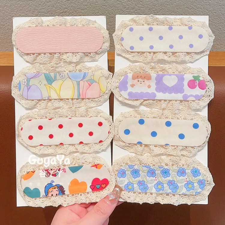 宝宝甜美花边刘海贴女童前额碎发贴女孩可爱魔法贴儿童魔术贴发帖