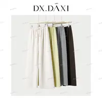 DX.DAXI【素颜裤】新款秋季厚款抽绳休闲长裤百搭裤子显瘦纯色