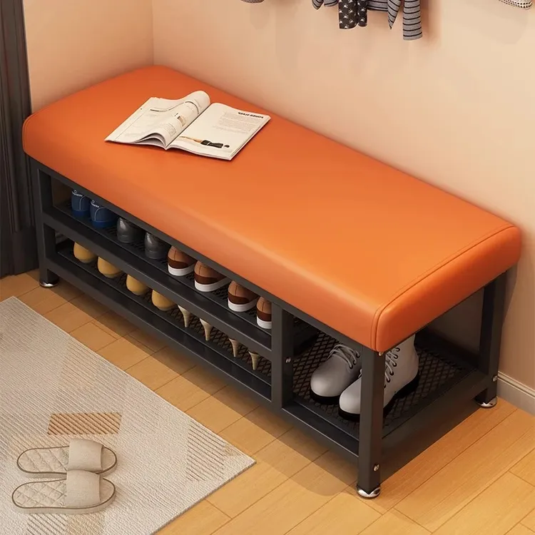 换鞋凳家用门口可坐鞋柜坐凳一体入户门轻奢高级感穿鞋凳进门鞋架