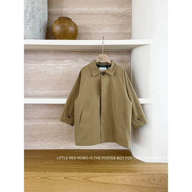 【现现】童装男儿童百搭休闲风衣2025春秋季新款外套MMY831026