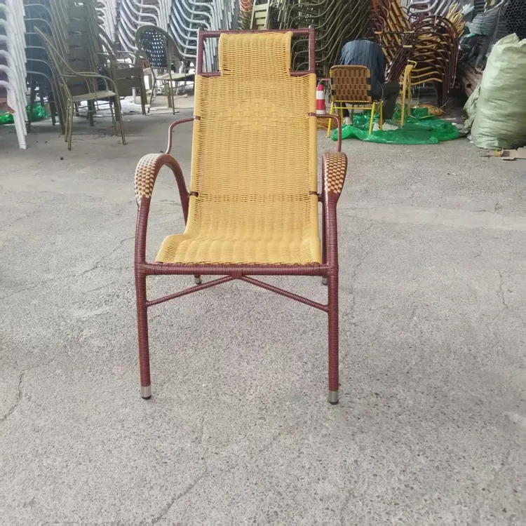 户外阳台庭院休闲藤椅客厅藤编藤椅防晒防水夏天椅子午休凉躺椅