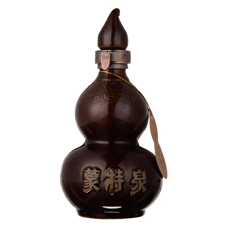 蒙特泉葫芦坛酒52度口粮酒浓香型白酒固态发酵非物质文化遗产500m