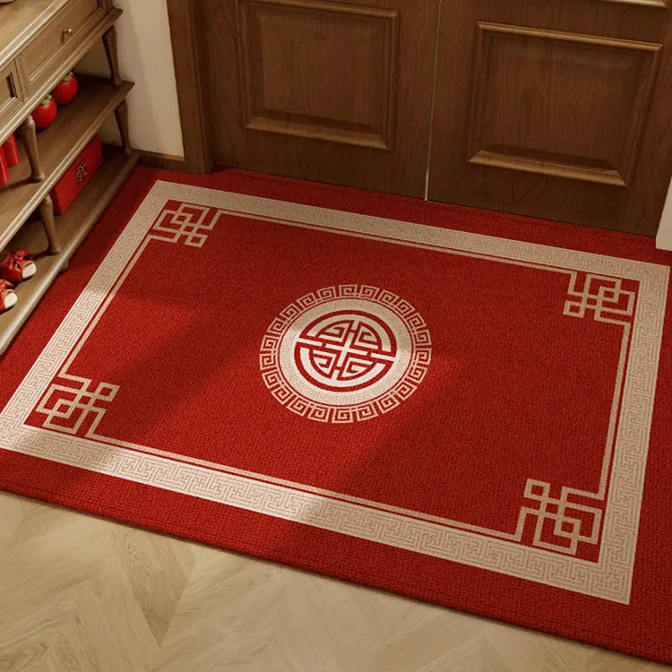 可裁剪红色地垫户门地垫地毯进门门口门垫家用入户防滑垫脚垫地毯