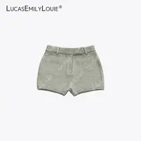 LUCASEMILYLOUIE 欢姐0220简约休闲百搭修身针织短裤2510810