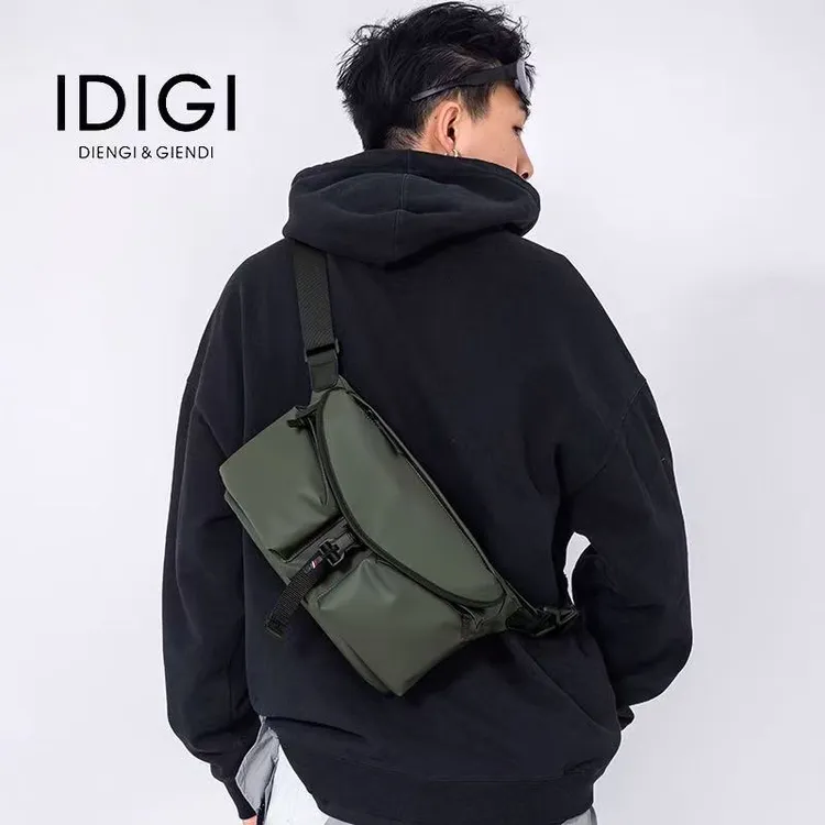 男女单肩斜挎包工装时尚潮流休闲潮牌胸包腰包邮差通勤背包