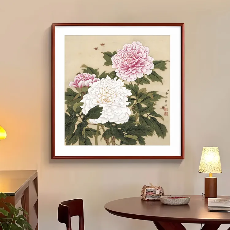 余樨花鸟图十字绣2025新款高级客厅古典名画手工刺绣花卉简单小件