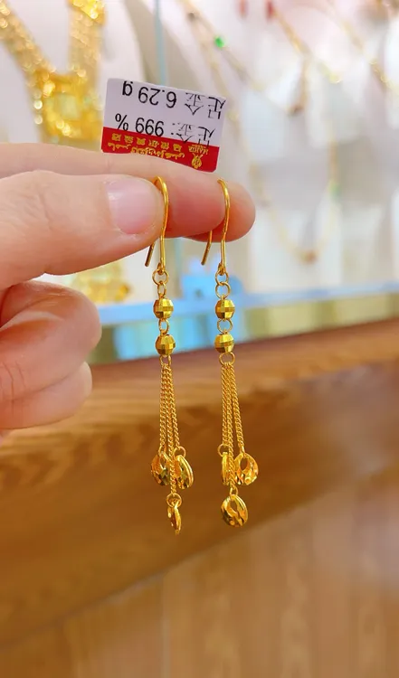 足金耳环6.29克（730/克）