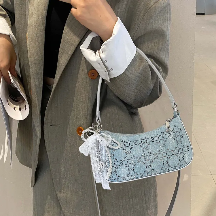 【大小姐牛仔配钻】2025新款牛仔配钻时尚女包上新