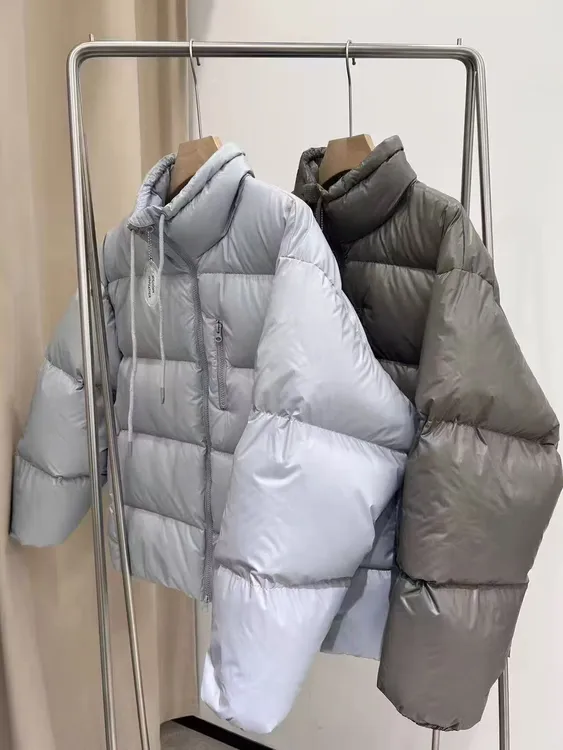 现~25冬the 立领羽绒面包服短款 女款韩版百搭冬季加厚保暖防寒