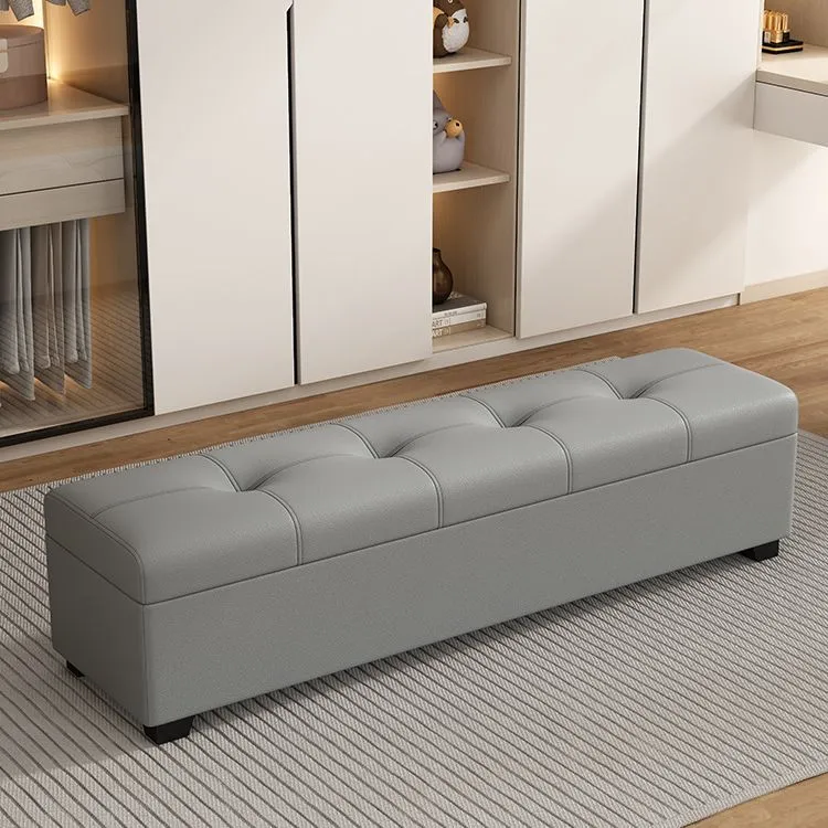 轻奢储物床尾凳意式衣帽间沙发凳极简收纳试换鞋凳休息长条凳脚踏