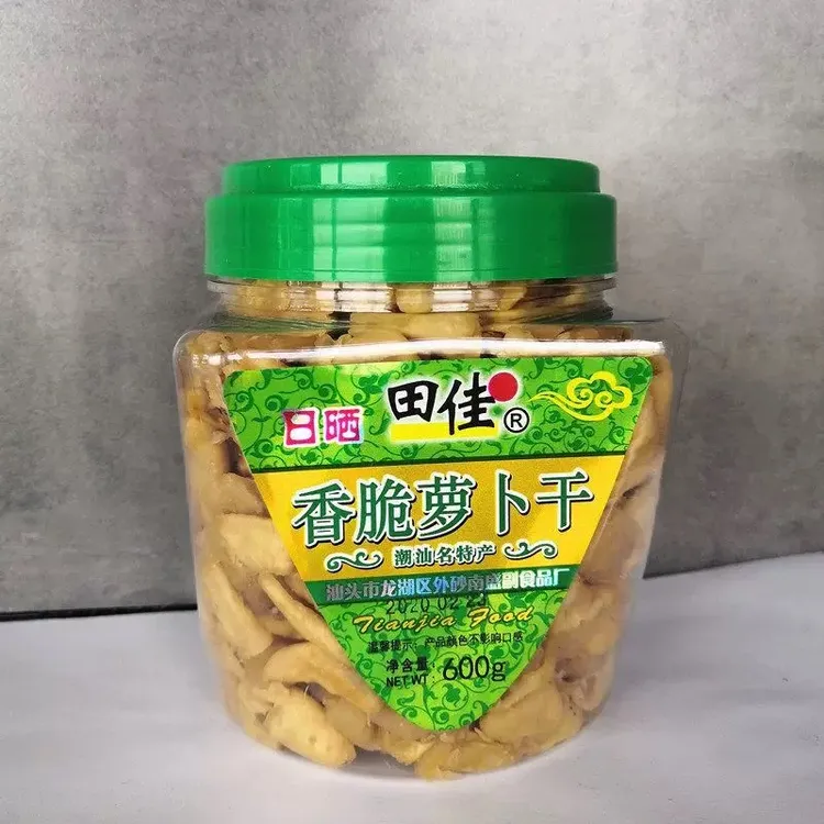 田佳日晒香脆萝卜干600克潮汕特产农家菜脯粒下饭配粥萝卜条杂咸