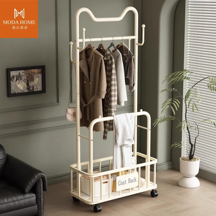 衣架落地卧室床边晚上放脱下衣服神器不占空间的房间挂衣架置物架