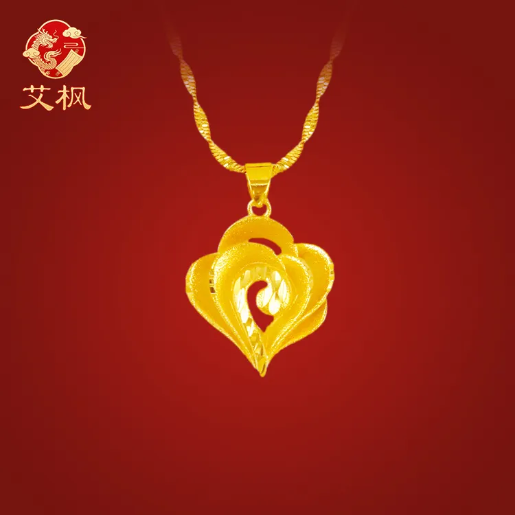 【艾枫精品】 高保色祥云玫瑰花项链女轻奢百搭送妈妈婚庆饰品高档商品图