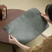 【喜器】现代中式防水皮革茶席禅意简约皮质防水茶30.50（福0009）