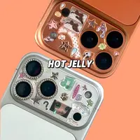 hotjelly原创设计一秒点亮镜头贴纸滴胶闪砂贴贴乐镜头膜镜头贴纸
