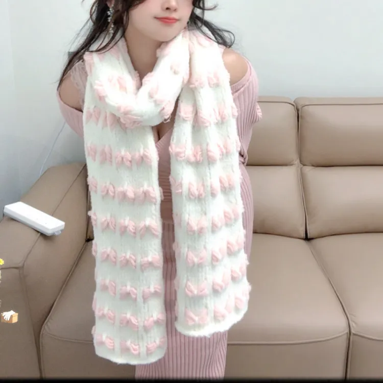 云朵棉棉蝴蝶结围巾（不包含盒子）