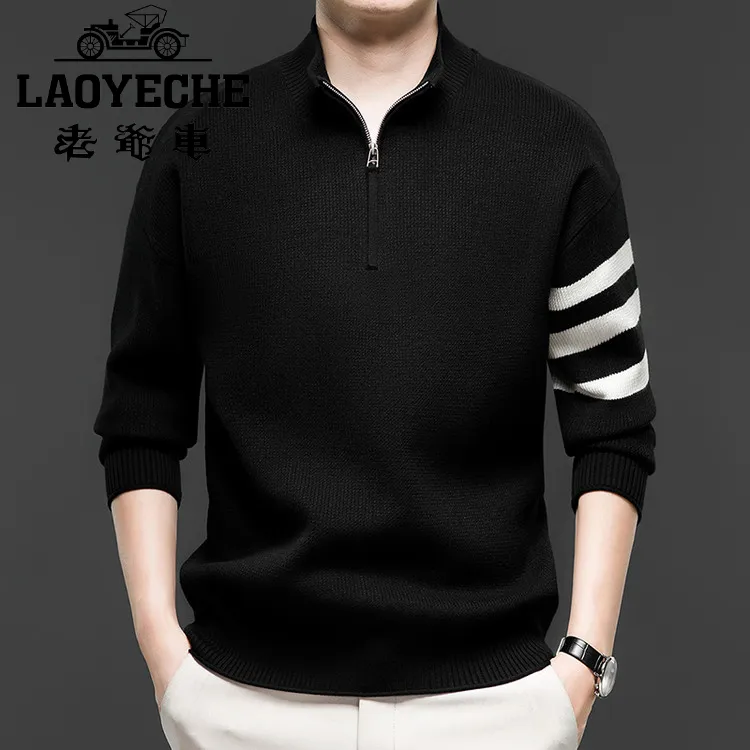 针织衫打底/毛衣男装2025年春季半高领爆款立领秋冬季新款潮流