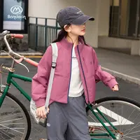 BANDOCIN/半度闲户外休闲轻薄棉服女童春秋防风短款立领温暖外套