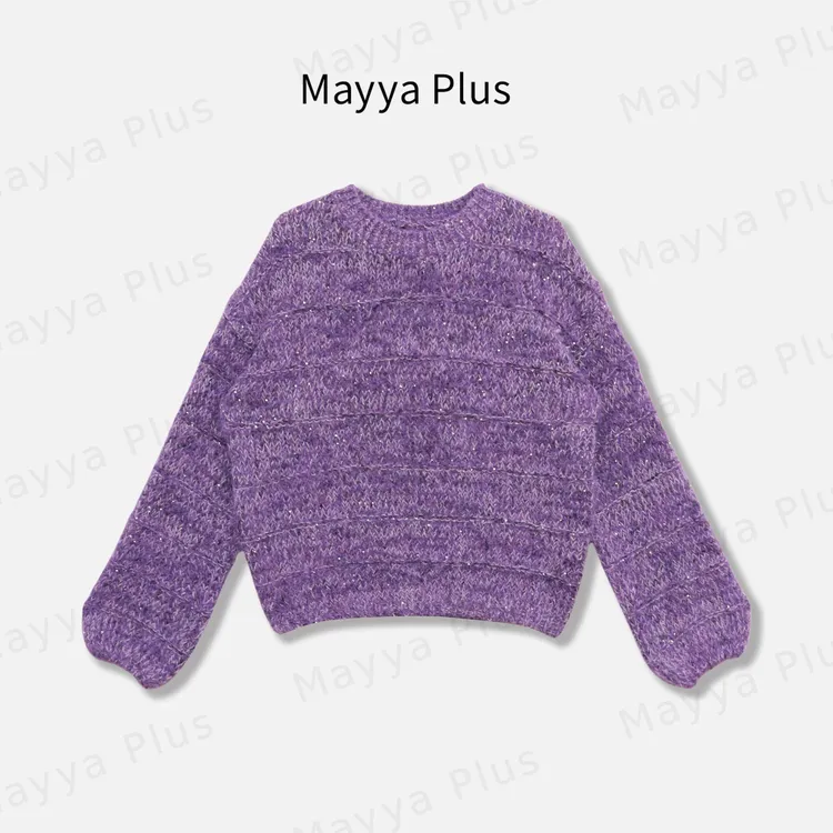 【星璨】Mayya Plus麦芽定制冬季新款气质显瘦针织衫毛衣女32547115