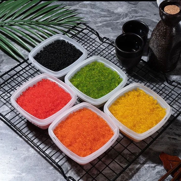 江户田大颗粒鱼籽酱75克红黄绿黑桔飞鱼籽酱刺身寿司料理饭团包邮