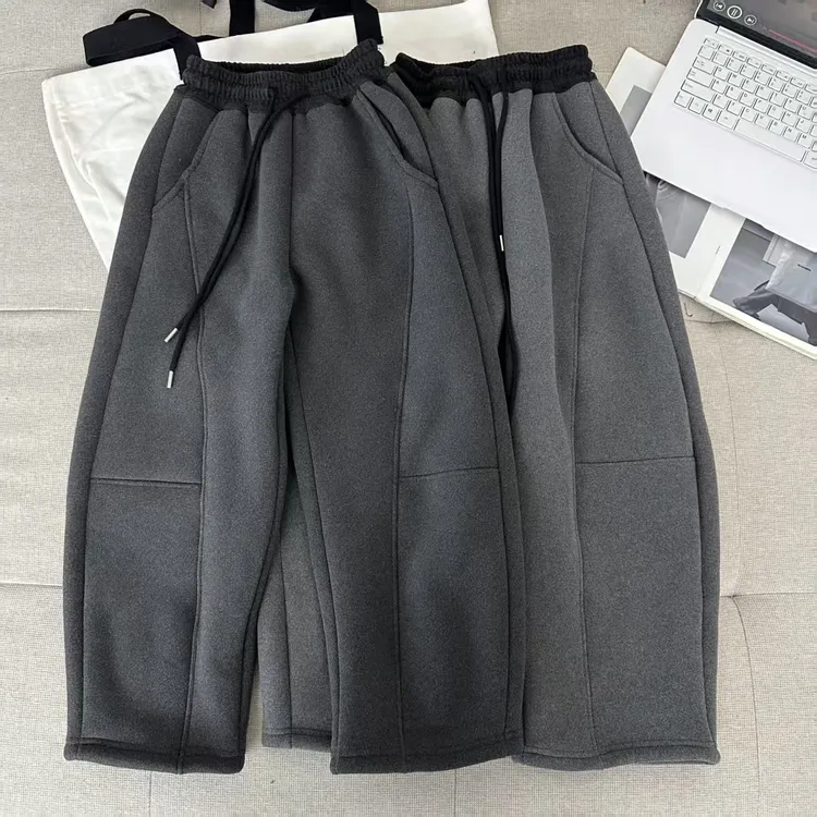 【仿羊绒850克加厚葵花绒】男女童弯刀裤修饰腿型-亲萌鱼-8866