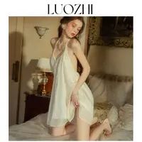【昕昕严选】LUOZHI罗芝·秀场款挂脖式蓬蓬睡裙AL6831-1