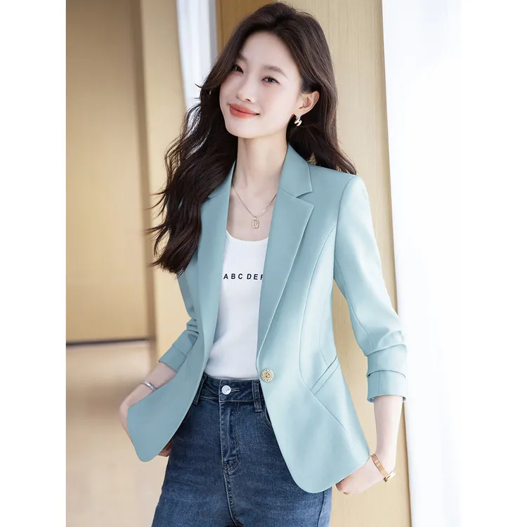 西装外套女2025新款春秋高级感气质女神范职业正装西服工作服上衣