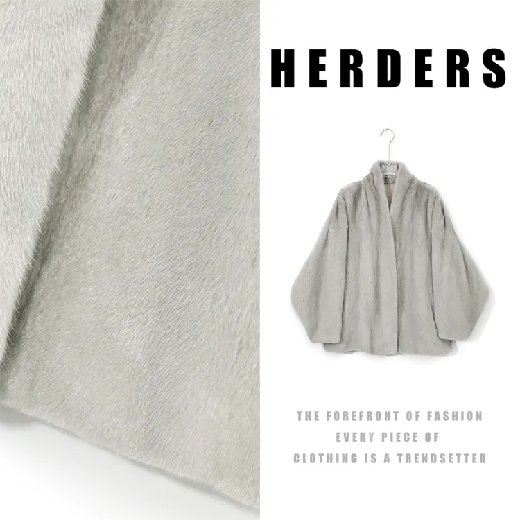 HERDERS 短款V领水貂外套 257082