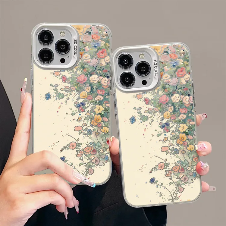 奥菲顿ins花海花丛适用iphone16/15元气手机壳华为vivo小米oppo套